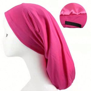 Gorros de Dormir Extra Largos con Forro de Satén para Trenzas, Rastas y Cabello Rizado Natural, Gorro de Doble Capa con Ajuste - Product Image 3