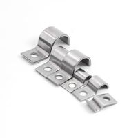 Collier de serrage en acier inoxydable 304 double face, épaissi, en forme de U, robuste, personnalisable OEM