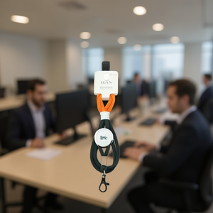 Laccetto da collo ILAN da 45 cm con clip per porta badge identificativo, confezione da 8 pezzi - Product Image 2