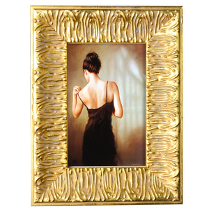 Trang Trí Công Phu Gỗ Rắn Baroque 4X6 5X7 <span class=keywords><strong>8X10</strong></span> Trang Trí Hình Ảnh Vintage Antique Vàng Khung - Product Image 1