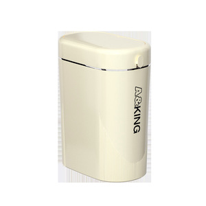 Slim Toilet Trash Can With Lid 22cm Wide Automatic Push Button Indoor Use - Product Image 5