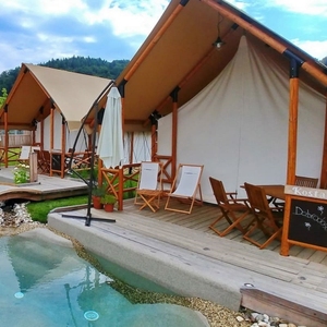 Alta calidad al aire libre Glamping Safari Hotel tienda con baño de lujo Camping Safari tienda - Product Image 6