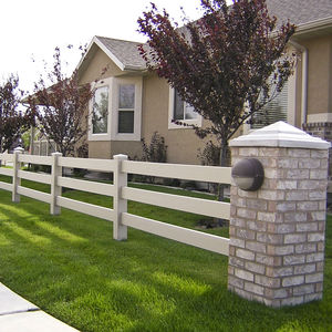 Paneles de PVC para vallas de <span class=keywords><strong>caballos</strong></span> al por mayor, VALLA DE PVC blanco de plástico de vinilo puro, <span class=keywords><strong>3</strong></span> rieles para enrejado de <span class=keywords><strong>caballos</strong></span> y puertas - Product Image 2