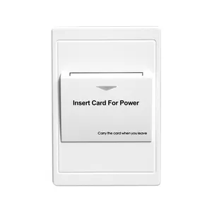 आयत बड़े आकार संयुक्त राज्य अमेरिका/ए. यू./NZ शैली यूरोपीय स्मार्ट का उपयोग कर होटल ऊर्जा की बचत स्विच कार्ड धारक