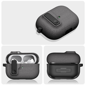 Funda Protectora Antigolpes con Bloqueo Automático para AirPods <span class=keywords><strong>Pro</strong></span> <span class=keywords><strong>3</strong></span>/<span class=keywords><strong>Pro</strong></span> 2/4, con Llavero para Auriculares Apple - Product Image 5