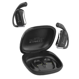 Ows Nieuwe Bluetooth Headset Draadloze Sport Hoofdtelefoon Siliconen Oor Haak Open Oor Waterdichte Oortelefoon Met Microfoon Oortelefoon