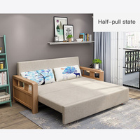 Muebles de Apartamento, Sofá Cama Plegable de Tela Estilo Europeo, Sofá Cama, Sofá de Dos Plazas, Sofá Cama