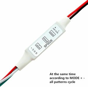 Ws2811 ws2812b sk6812rgb địa chỉ <span class=keywords><strong>LED</strong></span> ánh sáng xách tay 3key <span class=keywords><strong>Mini</strong></span> sp002e điều khiển 600 Pixels DC5V DC12V DC24V - Product Image 6