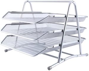 Hot Sale 3 Tier Mesh <b>File</b> Desk Organizer with 3 Sliding Trays for Letters, Documents, Mail, Paper Organizer - Product Image 3
