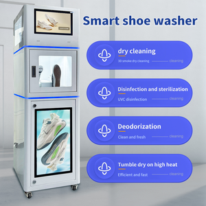 Machine de nettoyage de chaussures commerciale, machine de nettoyage de chaussures à vapeur UV, distributeur automatique de lavage de chaussures, laveuse et sécheuse de chaussures - Product Image 5