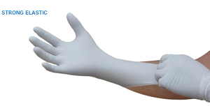 Extra Durable 6Mil Black Nitrile Disposable Gloves Powder Free Anti-slip Allergy Free Gathered Cuff Textured Fingertips General - Product Image 5