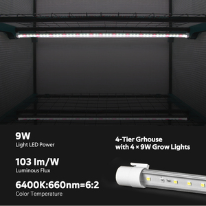 ينمو الفطر من 4 طبقات مع مصابيح نمو ليد للزراعة في الأماكن المغلقة - Product Image 4