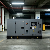 Groupe électrogène diesel silencieux haute puissance 500 kW, résistant aux intempéries, refroidi par eau, pour usage industriel extérieur