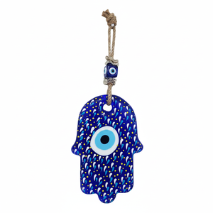 Objetos decorativos pintados a mano 26x10cm vidrio mal de ojo ornamento - Product Image 2