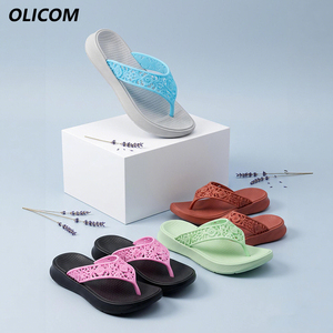 Sandalias OLICOM con Logotipo Personalizado, <span class=keywords><strong>Chanclas</strong></span> <span class=keywords><strong>Deportivas</strong></span> para <span class=keywords><strong>Mujer</strong></span> con Soporte <span class=keywords><strong>de</strong></span> Arco, Amortiguación Suave, Cómodas para Caminar en la Playa en Verano - Product Image 1