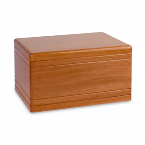 โกศไม้ทำมือสไตล์อเมริกันสำหรับเผาศพ แบบทันสมัย สำหรับผู้ใหญ่ ทั้งชายและหญิง สำหรับงานศพและฝังศพ ตกแต่งสีน้ำตาล รับทำโลโก้ตามสั่ง - Product Image 1