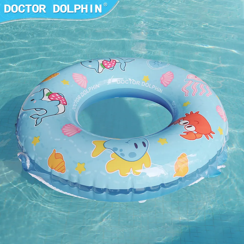 Doctor Dolphin Inflatable Circle Float Swimming Ring Pool Float Child Water Toys