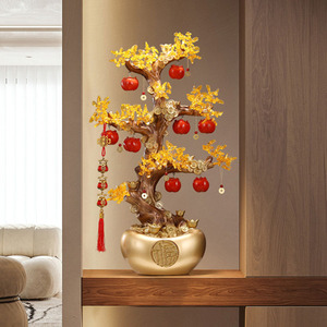 Árbol de la Fortuna para Decoración de Suelos, Adorno para Entrada de Oficina, Regalo de Inauguración de Casa o Negocio, Decoración para el Hogar que Atrae la Riqueza - Product Image 2