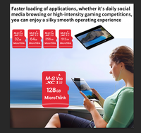 Carte mémoire Microthink TF en gros, 32G 64G 128G 256G, Mini Carte SD en plastique A1 U3 V30 pour GPS de voiture, Caméra embarquée, DVR, Lecteur MP3, Appareil photo