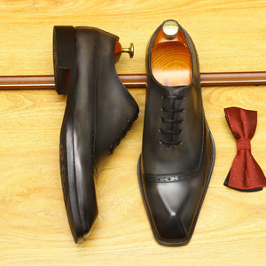 Chaussures Oxford imperméables de luxe haut de gamme pour homme, style britannique, bout ouvert, décontractées et habillées, collection automne, best-seller - Product Image 1