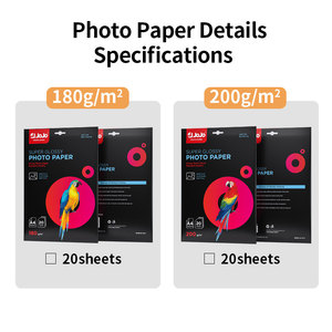Carta Fotografica Lucida JOJO A4 per Stampanti a Getto d'Inchiostro - Uso su Un Lato, Stampa Digitale 115g-230g, Confezione in Cartone Colorato - Product Image 3