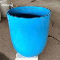 Pot bunga kustomisasi Pot serat kaca & Pot tanaman untuk dalam ruangan luar ruangan digunakan dengan bunga buatan klasik Pot bunga FRP