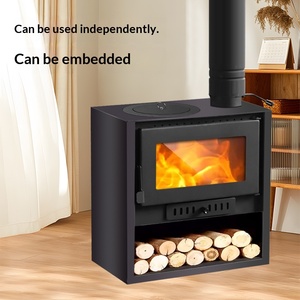 Chimenea <span class=keywords><strong>de</strong></span> <span class=keywords><strong>Leña</strong></span> <span class=keywords><strong>de</strong></span> Doble Combustible para Uso Doméstico, <span class=keywords><strong>Diseño</strong></span> Moderno Personalizado, Estufa <span class=keywords><strong>de</strong></span> Calefacción Ahorradora <span class=keywords><strong>de</strong></span> Energía y Reforzada para Uso en Interiores - Product Image 3