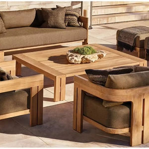 Muebles de exterior de lujo tamaño personalizado jardín Hotel piscina sofá conjunto al aire libre <span class=keywords><strong>Lagos</strong></span> teca muebles de jardin mesa de centro - Product Image 1