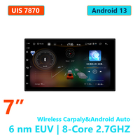 工厂N6 256gb 7英寸通用UIS 7870安卓收音机立体声QLED屏幕DVD播放器Carplay 4g WIFI多媒体全球定位系统导航