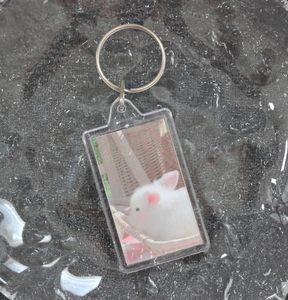 Wholesale Portable Lightweight Color Acrylic Keychain Charm Pendant <b>Keyring</b> Acrylic Keychain for Bag Decoration - Product Image 4