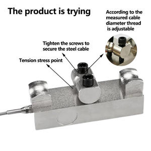 Limitador de carga de grúa de 1 14 toneladas Sensor de peso de celda de carga de tensión de cuerda de alambre de acero de grúa - Product Image 5