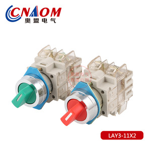 Interruptor Rotatorio Lay3 220V 10A con Terminal de Tornillo, Cuerpo de Plástico para Control Industrial - Product Image 2