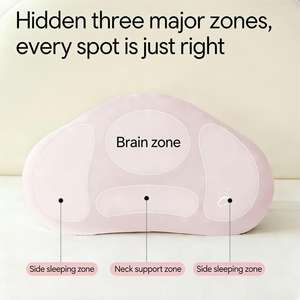 Almohada de Espuma Viscoelástica con Forma de Nube para Bebés de 6 <span class=keywords><strong>Meses</strong></span> o Más, Almohada Infantil con Soporte Zonal, Almohada Transpirable para Niños Pequeños para Todas las Estaciones - Product Image 3