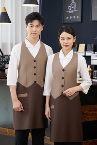 Tablier de service professionnel et pratique pour personnel de restaurant en hiver, idéal pour l'<span class=keywords><strong>hôtellerie</strong></span>, les cafés et les équipes de restauration rapide - Product Image 6