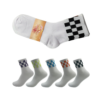 Chaussettes épaisses grises à carreaux pour femmes de qualité supérieure Style décontracté pour porter toute l'année pour la saison d'hiver en gros