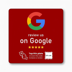 <span class=keywords><strong>Google</strong></span> Review PVC personnalisé <span class=keywords><strong>Google</strong></span> Code QR de support de table NFC pour menu de restaurant Instagram Facebook Whatsapp Linkedin - Product Image 2