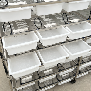 Système d'abreuvement pour souris et rats en acier inoxydable 304, robuste, moderne, de luxe, avec 36 tiroirs, motif à pois, pour laboratoire - Product Image 4