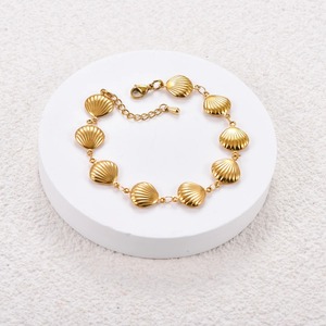 Bracelets de cheville et chaînes de main en acier inoxydable, motif coquillage creux, pour l'été et la plage, haute qualité, fournitures de bijoux - Product Image 6