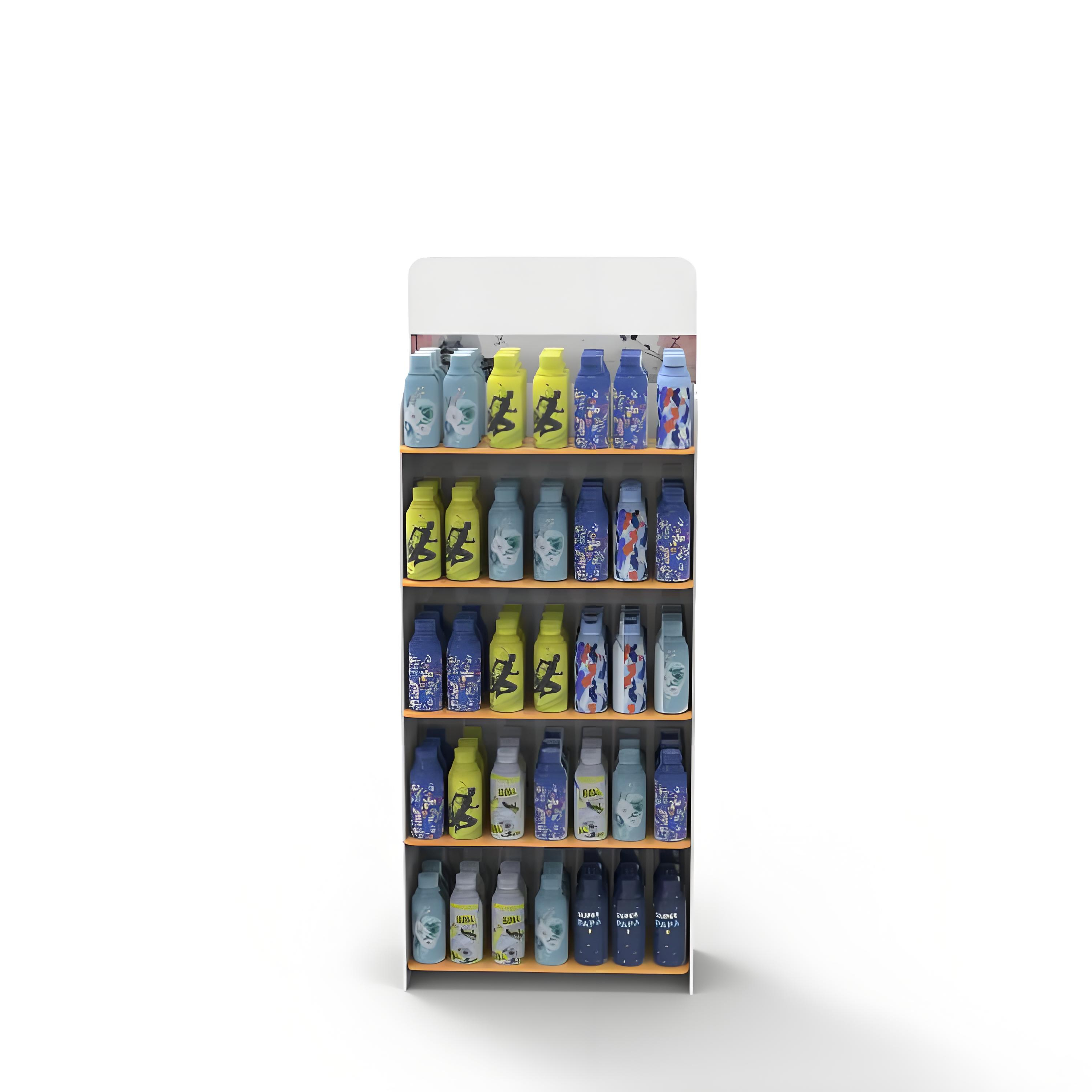 Apache Custom Wooden Bottle Display Stand Display Rack for Supermarket & Retail Store & Bottle Store — view 1