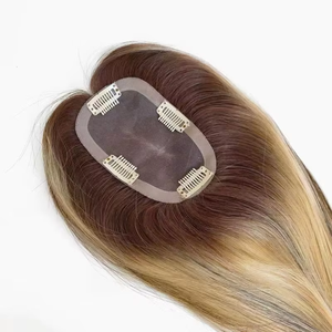 LONGFOR Haute Qualité pour Ombre Brun Droite Péruvienne Remy Cheveux Toupee Femmes Haute Qualité Mono Base Perruque Vente en Gros - Product Image 5