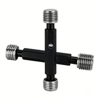 M1-M1000 6g 6H Pengukur Ulir Metrik Pengukur Cincin 0.001mm Akurasi Tinggi Bahan Paduan/Baja