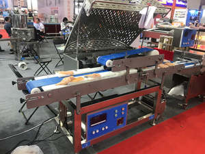 Machine à trancher horizontale automatique de poitrine de <span class=keywords><strong>poulet</strong></span> de poisson de boeuf de ceinture de convoyeur d'acier inoxydable d'usine directe - Product Image 6