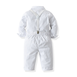 Ensemble de Baptême et <span class=keywords><strong>Tenue</strong></span> de Cérémonie Blanche Unie pour Bébé Garçon Printemps-Automne – Collection 2026 - Product Image 2
