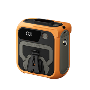 Ventilador de Cintura Manos Libres con Control Remoto, Bajo Ruido, 5 Velocidades, Recargable por USB, para Senderismo, Camping, Pesca, Viajes, Auto y Hogar - Product Image 1