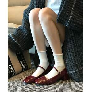 Zapatos de Novia de Cuero con Suela Suave Premium, Tipo Mocasín, Antideslizantes, Desodorantes, Tendencia de Moda 2026, Verano Otoño, Estilo Francés Mary - Product Image 3