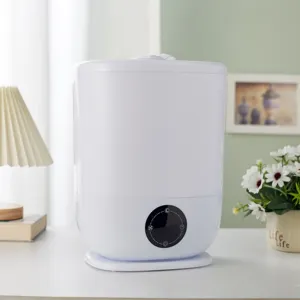 Humidificador ultrasónico silencioso con temporizador, diseño de relleno superior, fácil de limpiar, Control Digital