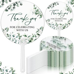 Eucalyptus Leaves Wedding Fans Bridal Shower Favors for Guest Handheld Fans Acrylic Fans Summer Wedding <b>Bridesmaid</b> <b>Gifts</b> - Product Image 5