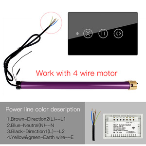 WiFi RF433 커튼 스위치 2/3 웨이 인터럽터 드 cortina inteligente 커튼 모터 액세서리 Tuya 스마트 라이프 홈 오토메이션 - Product Image 2