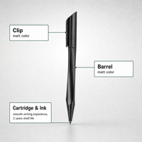 Stylo bille triangulaire à mécanisme rotatif, finition laquée métallique, impression personnalisée sur le dessus et le dessous, stylos promotionnels pour cadeaux en gros