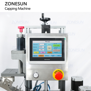ZONESUN ZS-XG05 Automatic Servo Fruit <b>Jam</b> <b>Jar</b> Tomato Paste Chili Sauce Bottle Metal Lug Caps Tightening Screwing Capping Machine - Product Image 2